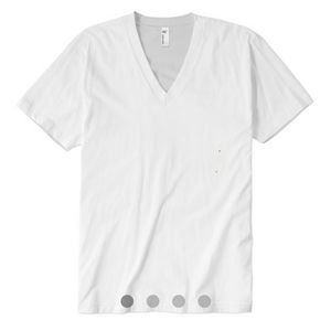 Unworn white v-neck tee